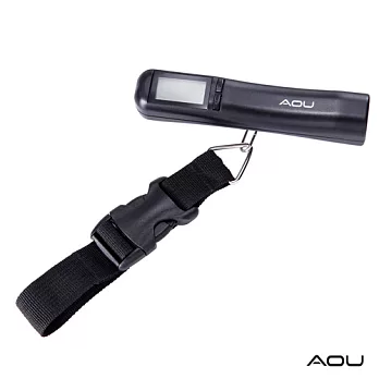 AOU 多功能日本YKK扣具行李秤 (個性黑) 66-027