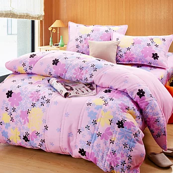 【花夢-粉】台灣精製加大四件式兩用被全舖棉床包組