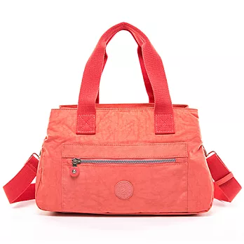 【COUNT DUCK】美系悠活輕量手提側背多夾層2way包-CD-002-粉橘色