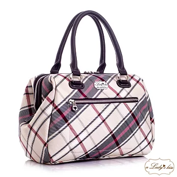 【a Lady ’s真皮】英倫氣質醫生口金波士頓包(優雅米杏)