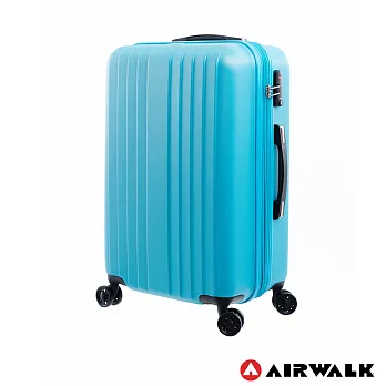 AIRWALK LUGGAGE - 0&1的電子世界 科技網紋旅行箱 24吋 - 世紀藍