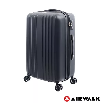 AIRWALK LUGGAGE - 0&1的電子世界 科技網紋旅行箱 24吋 - 蟲洞黑