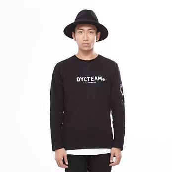 DYCTEAM long-sleeved T-shirt_XS_黑色