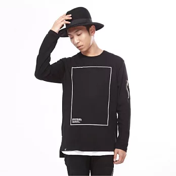 DYCTEAM BOX long-sleeved T-shirt_XS_黑色