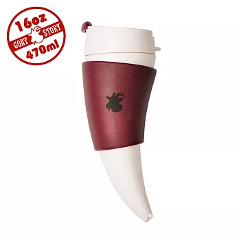 【Goat Story】Goat Mug 山羊角咖啡杯 16oz/470ml-酒紅