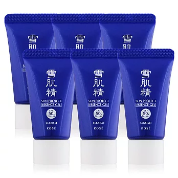 KOSE 高絲 雪肌精極效輕透防曬凝膠N SPF50+/PA++++(10ML)x6