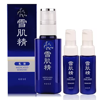 KOSE 高絲 雪肌精靚白洗顏乳(140ml)+ 雪肌精靚白洗顏乳(20ml)*2(三件組)