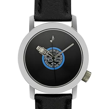 【AKTEO】法國設計腕錶 ART音樂唱盤系列 (34mm)黑色