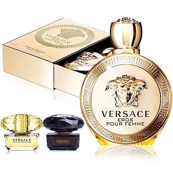 VERSACE凡賽斯 EROS愛神女性淡香精30ml(贈黃鑽小香5ml+星夜小香5ml)