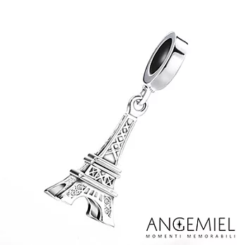 Angemiel安婕米 義大利925純銀串珠 巴黎鐵塔 吊飾