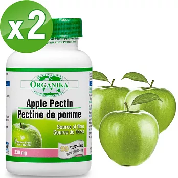 Organika 優格康-蘋果膠 素食膠囊(90顆)超值2瓶組