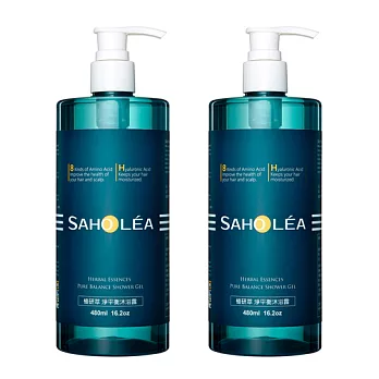 Saholea森歐黎漾 植研萃淨平衡沐浴露480ml-兩入組