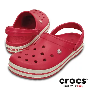Crocs - 中性 - 卡駱班36山莓紅/白色