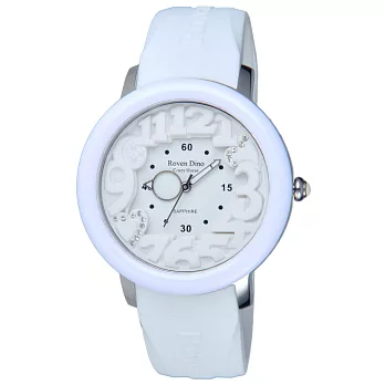 Roven Dino羅梵迪諾 漫步星雲時尚輕質量腕錶-白