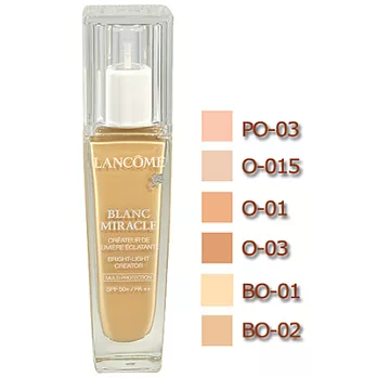 【即期品】蘭蔻 瞬白奇蹟持久粉底液升級版SPF50+PA++(30ml)#BO-01暖色偏白-2016.8