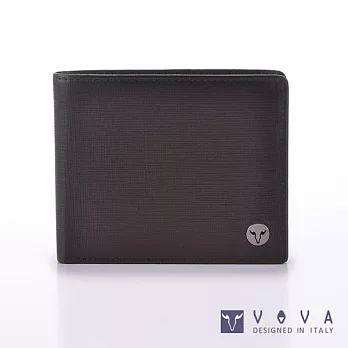 VOVA • 沃汎 - 凱旋系列 5卡透明窗IV紋短夾- 咖啡色