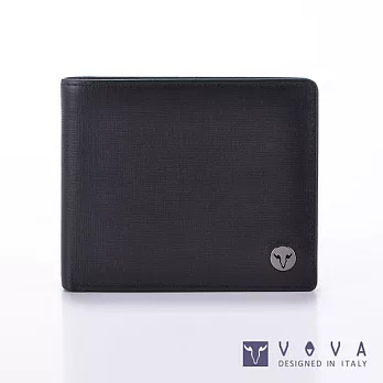 VOVA • 沃汎 - 凱旋系列 5卡透明窗IV紋短夾- 黑色