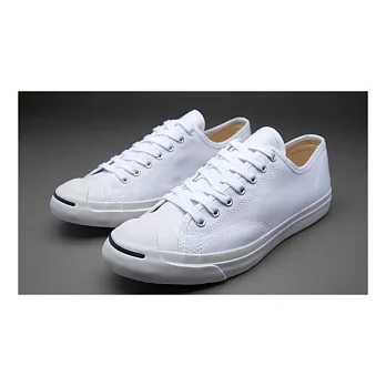 【GT Company】Converse JACK PURCELL LEATHER 帆布開口笑中性款25白色