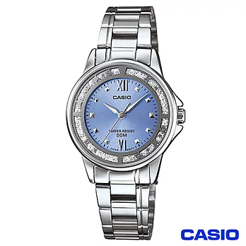 CASIO卡西歐 驚豔造型時尚指針女錶-藍 LTP-1391D-2A