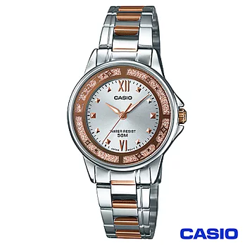 CASIO卡西歐 玫金元素時尚驚豔指針女錶 LTP-1391RG-7A