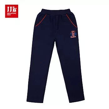 【JJLKIDS】保暖美式橄欖球運動棉褲(藏青)120藏青