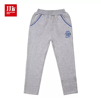 【JJLKIDS】保暖美式橄欖球運動棉褲(麻灰)120麻灰