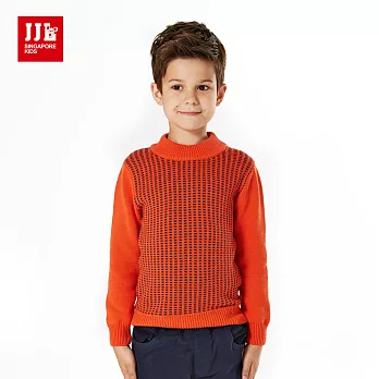 【JJLKIDS】小紳士百搭氣質造型毛衣(橙色)120橙色