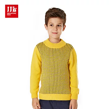 【JJLKIDS】小紳士百搭氣質造型毛衣(亮黃)120亮黃