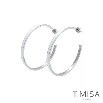 【TiMISA】活力漾彩(五色) 純鈦耳環一對白色