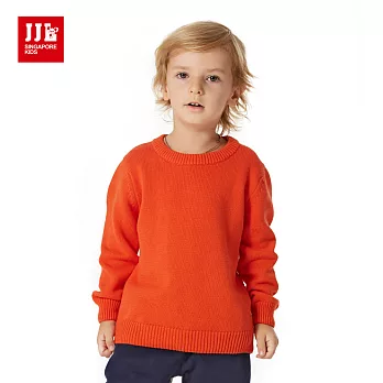 【JJLKIDS】韓版素面純色時尚毛衣(橙色)105橙色