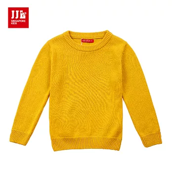 【JJLKIDS】韓版素面純色時尚毛衣(亮黃)105亮黃