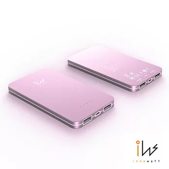 innowatt-5000mAh鋰電芯 USB雙輸出行動電源(CPB502)-玫瑰金
