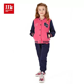 【JJLKIDS】美式運動風SD棒球外套裝組(藏青)105藏青
