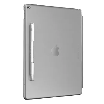 SwitchEasy CoverBuddy iPad Pro保護背蓋(含可拆式Apple Pencil 筆夾)-霧面透明