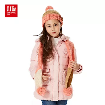 【JJLKIDS】蜜糖馬卡龍系羽絨外套(粉紅)120粉红