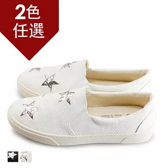 FUFA MITStar閃閃網紋懶人鞋 (FL28)-共2色23白色