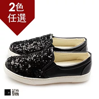 FUFA MIT 圓環亮片懶人鞋 (FL31)-共2色23黑色