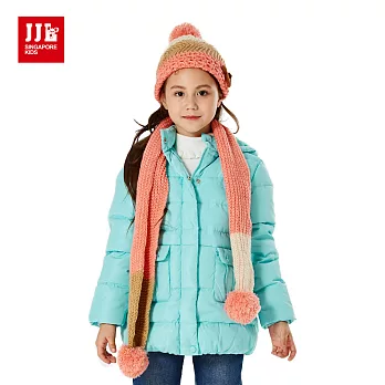 【JJLKIDS】蜜糖馬卡龍系羽絨外套(月藍)120月藍