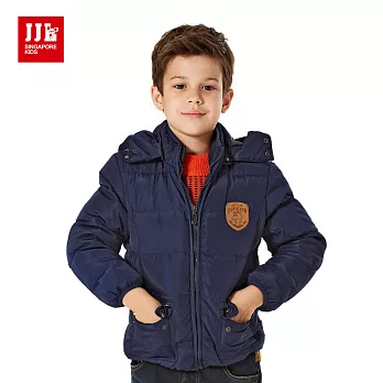 【JJLKIDS】極暖小恐龍百搭羽絨外套(藏青)120藏青