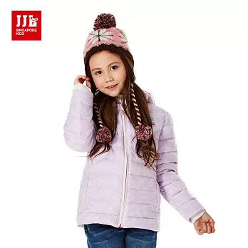 【JJLKIDS】甜心粉彩連帽羽絨外套(粉紫)120粉紫