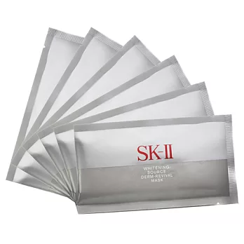 SK-II 晶緻煥白深層修護面膜X6片入-無外盒裝