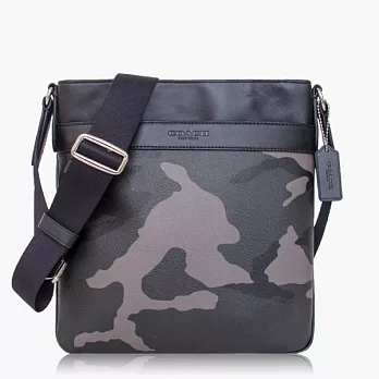 【COACH 男仕品味】PVC / 側肩 / 斜肩 / 多功能包_灰迷彩