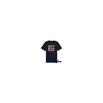 ZOOBO著名景點REWIND TIME純棉短袖T恤(ZB009)XS丈青色