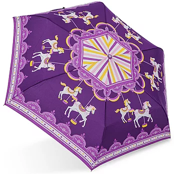【rainstory】旋轉木馬(紫)抗UV輕細口紅傘