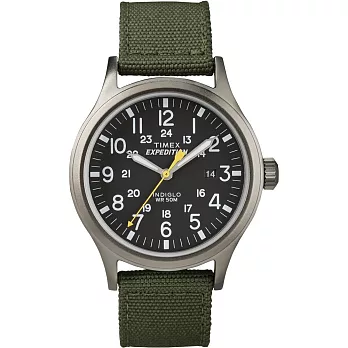 【TIMEX 】EXPEDITION 超越巔峰登山探險錶 (黑x綠 TXT49961)