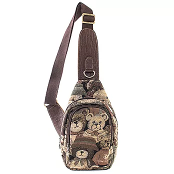 【DAV DANNY 大衛丹尼】 經典系列-可愛小熊輕巧胸口包-845