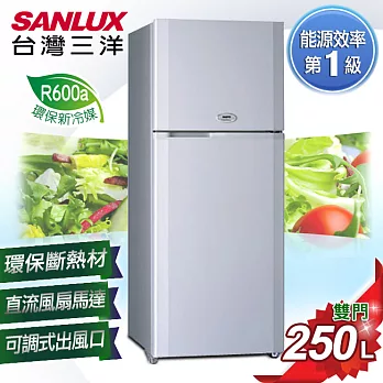 【SANLUX台灣三洋】250L雙門冰箱/SR-A250B
