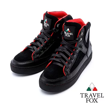 Travel Fox 蒂雅精靈高筒鞋915814(黑/紅-349)35黑/紅色