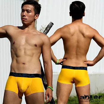 aDLer涼感紗短版平口內褲(陽光黃)M黃