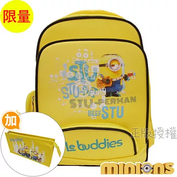 【小小兵MINIONS】書包+筆袋-EVA經典雙層款(黃色)黃色